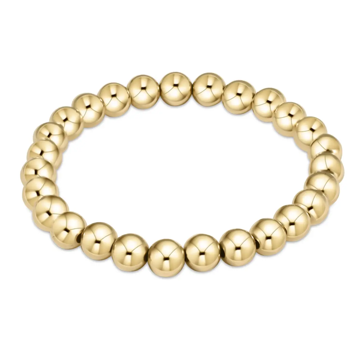 Classic Gold 7Mm Bead Bracelet 1