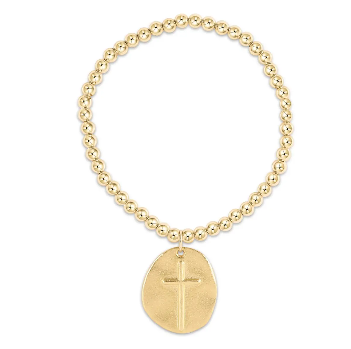 Classic Gold 4Mm Bracelet - Inspire Gold Disc 1