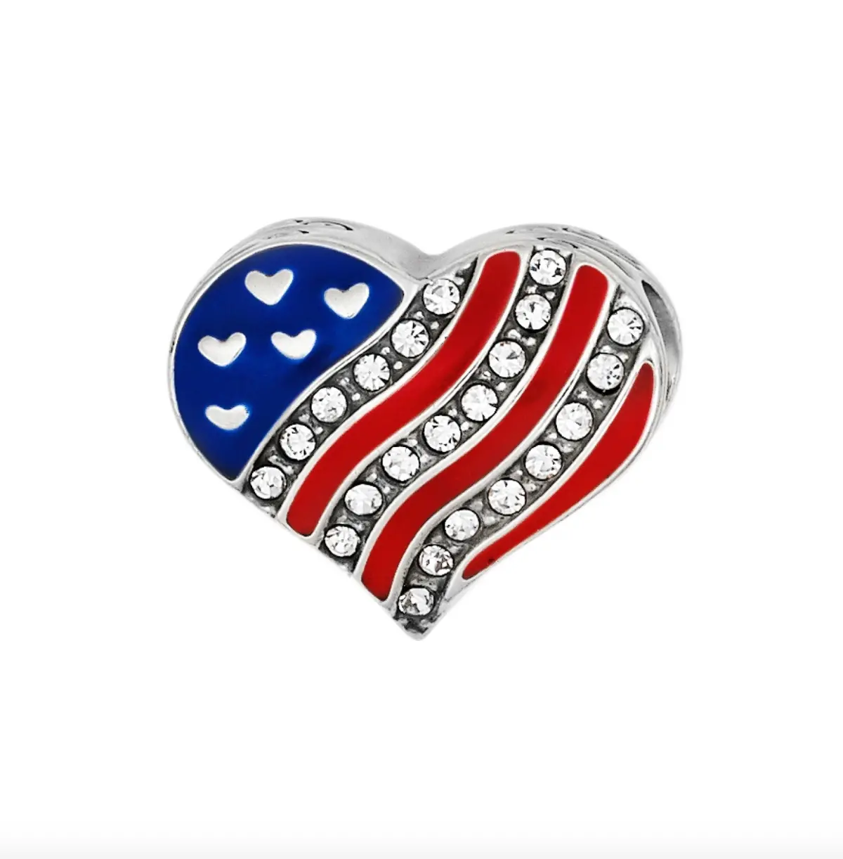 Hearts & Stripes Bead 1