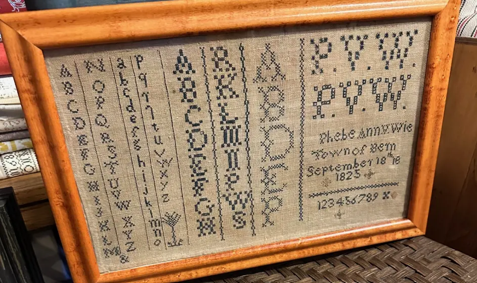 Phebe Ann V. Wie Sampler 1