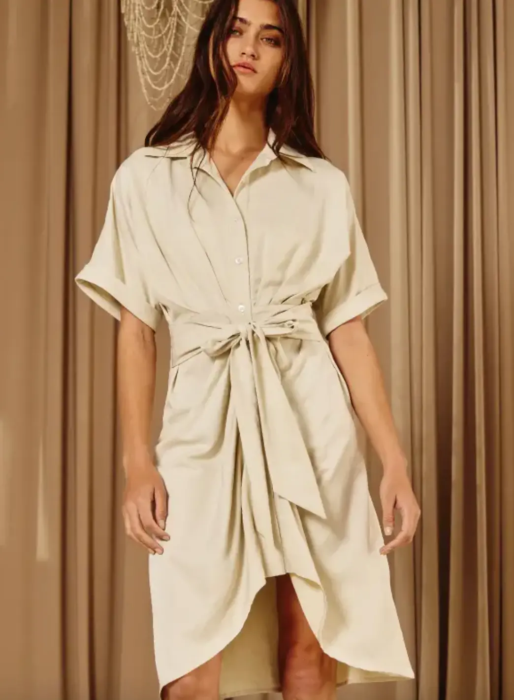 Tulip Hem Shirt Dress 1