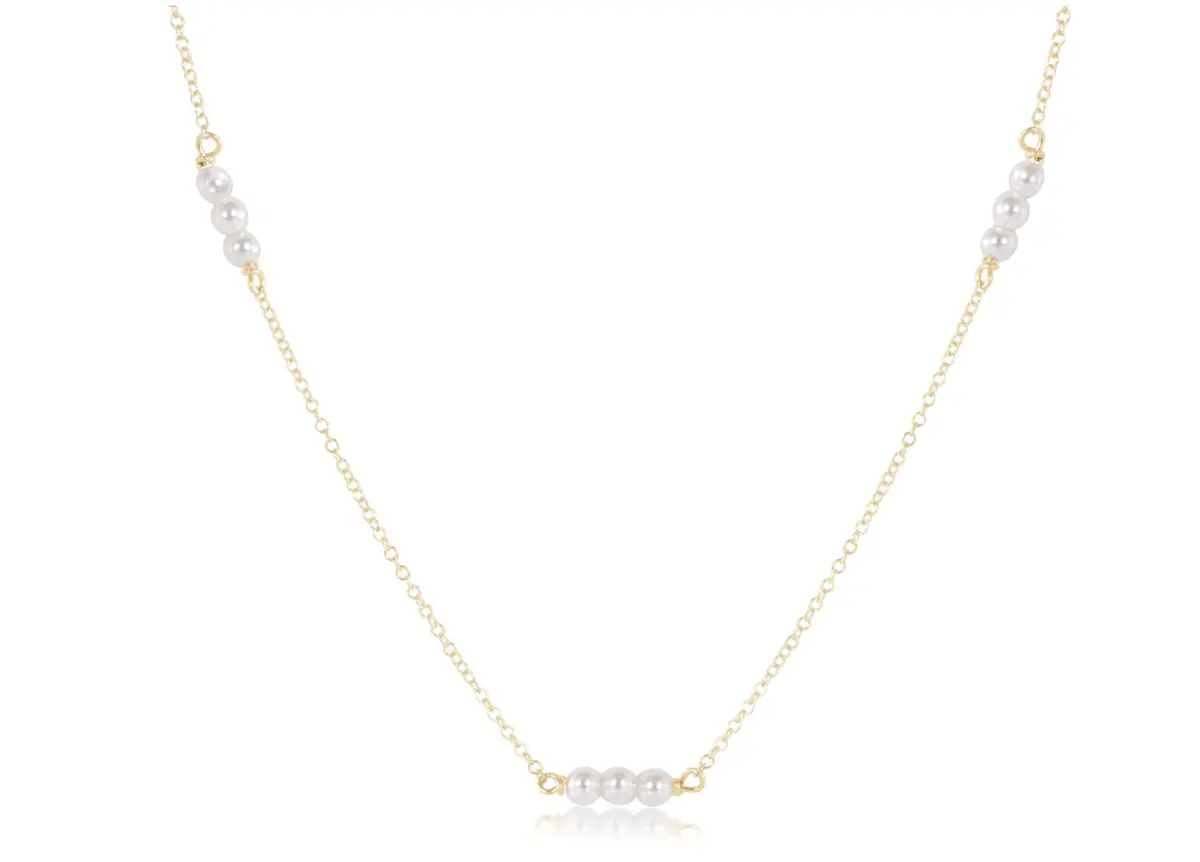 Choker Joy Simplicity Chain Gold - 3Mm Pearl 1