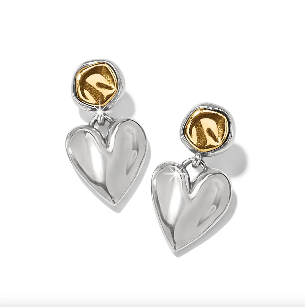Cascade Heart Post Earrings 1