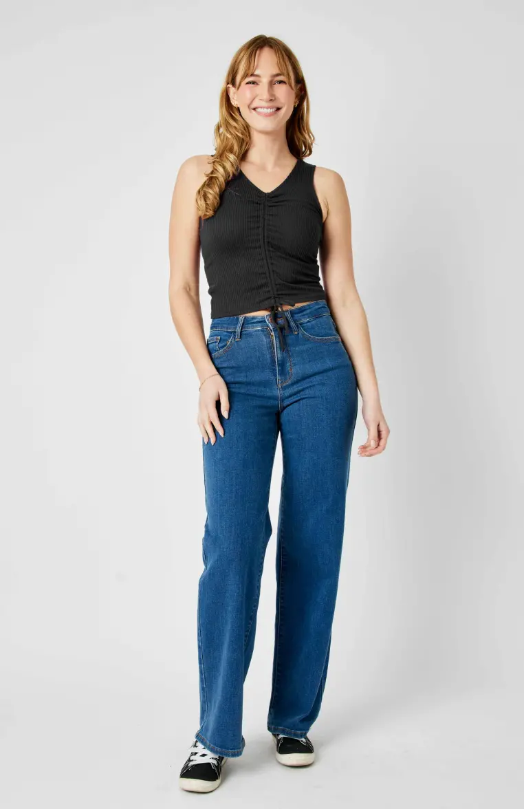 High-Waist Vintage Wide Leg Jean 1