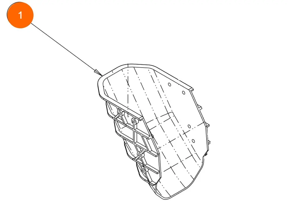 3025063 - Chute Poly Shpe, Std Length 1