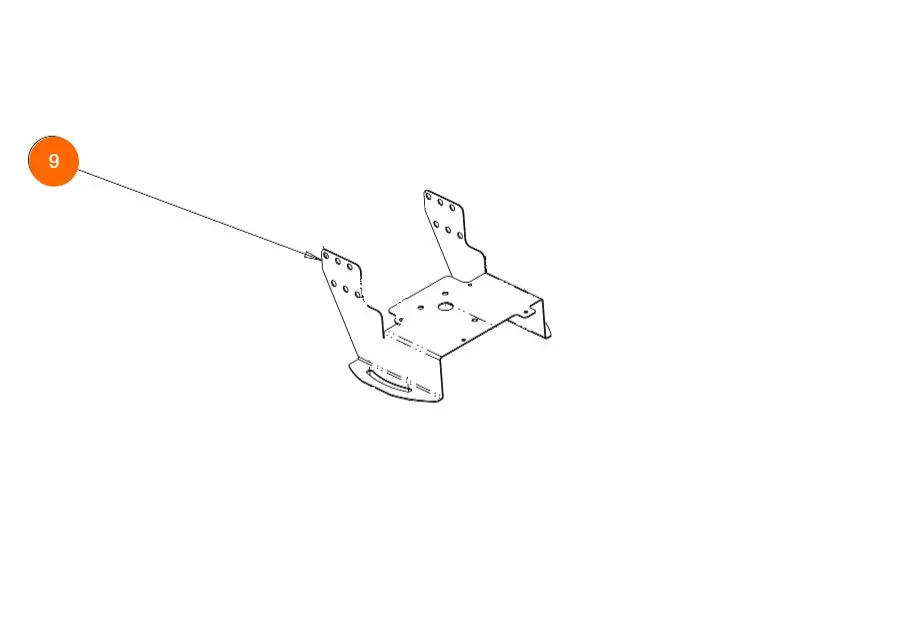 3025715 - Bracket, Gear Motor/ Shield 1