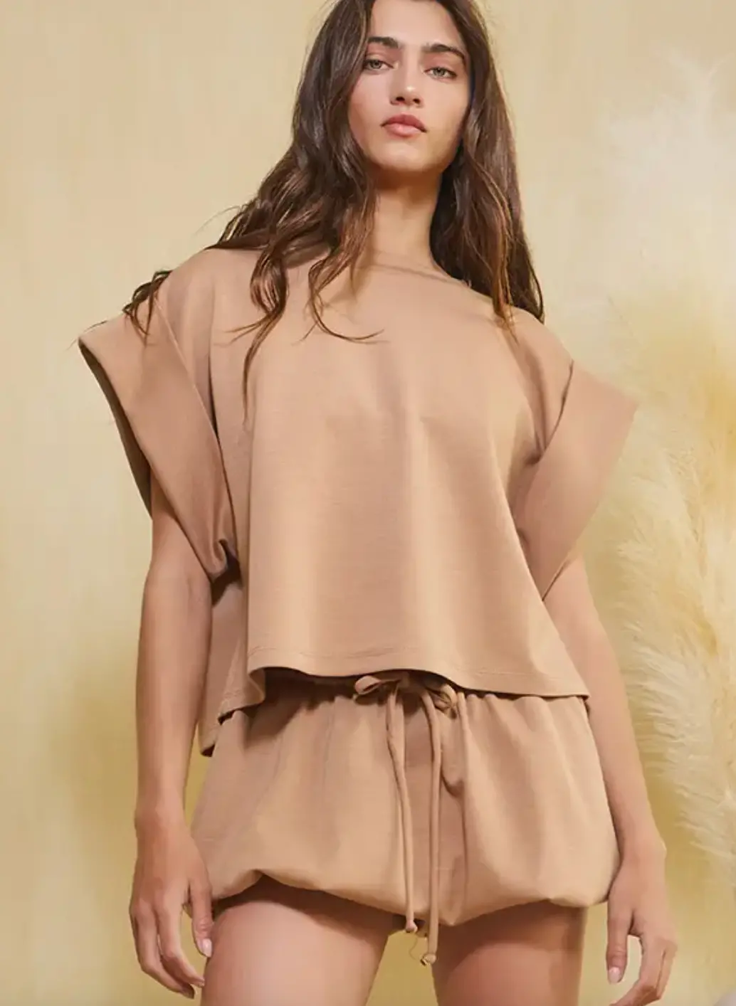 Scuba Fold Wide Sleeve Top 1