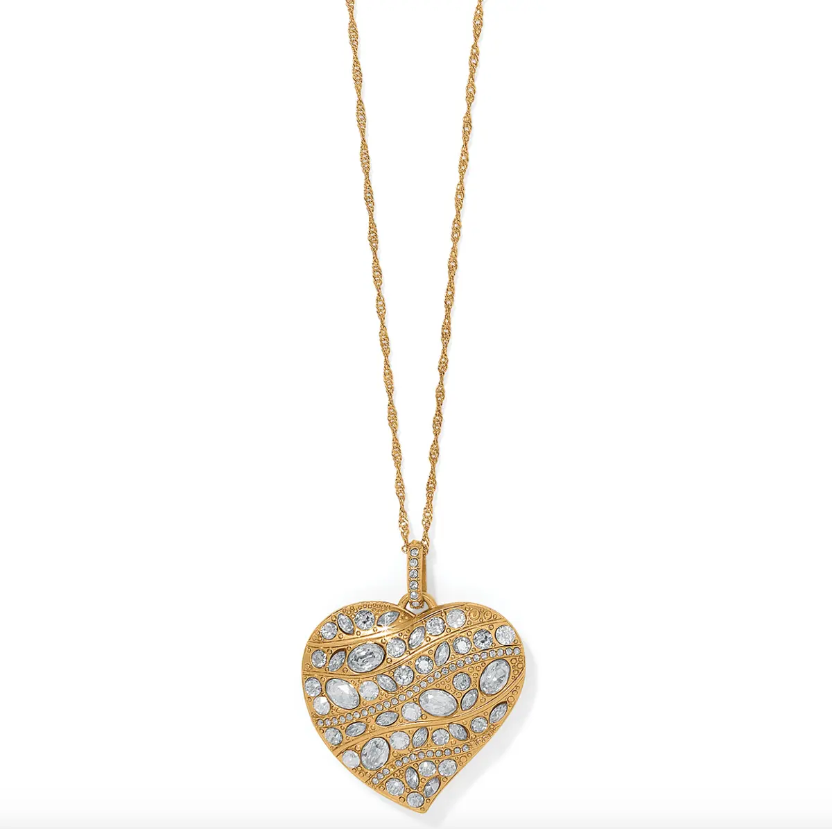 Trust Your Journey Convertible Reversible Large Heart Necklace 1