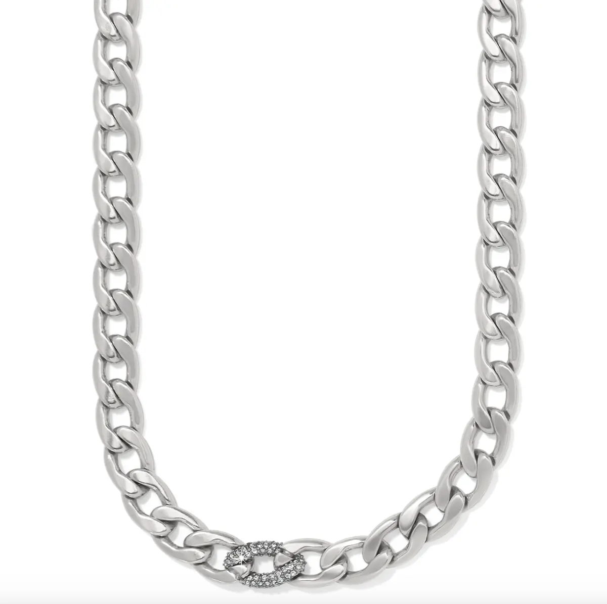 Cleo Pave Link Necklace 1