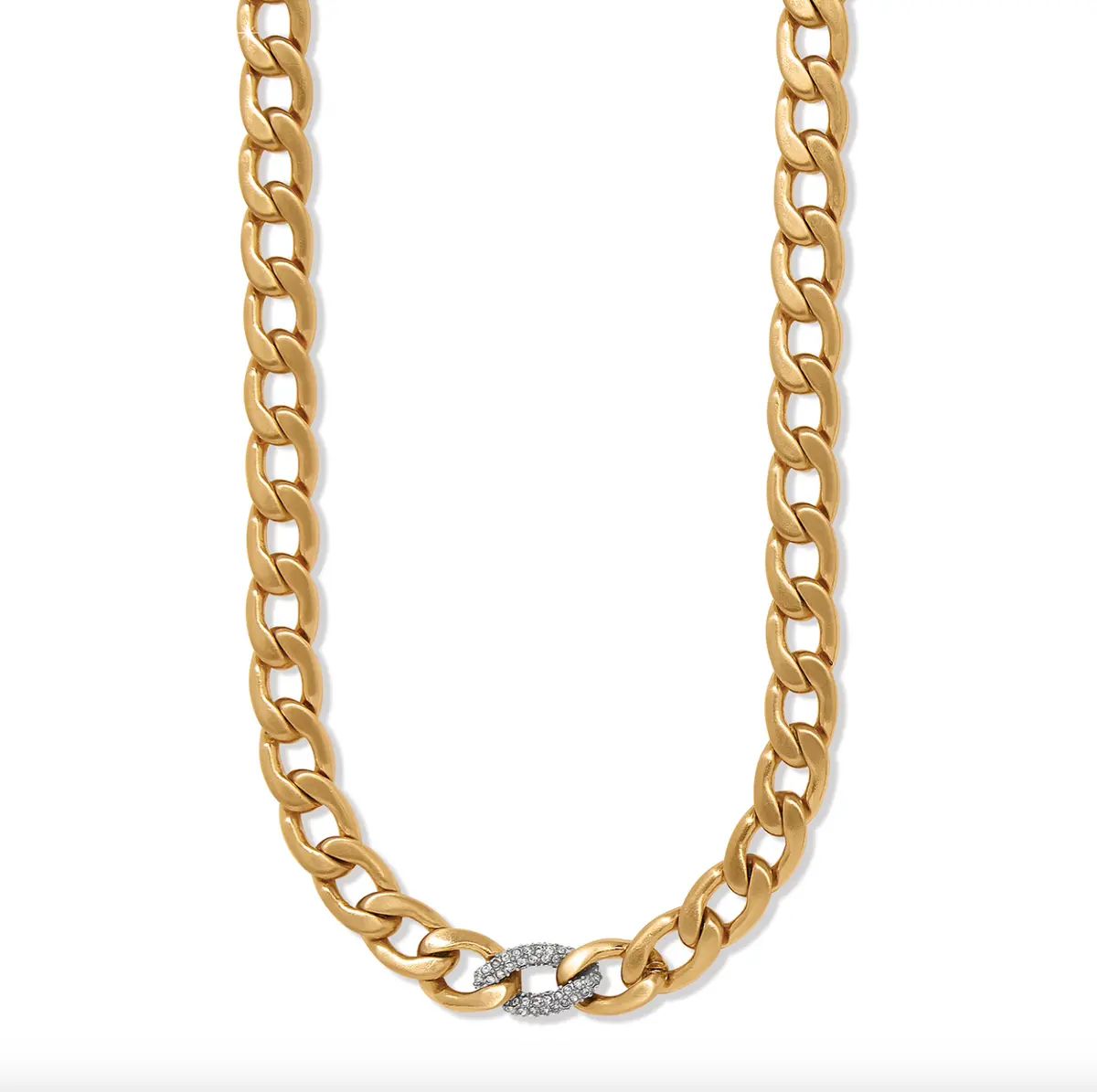 Cleo Pave Link Necklace 1