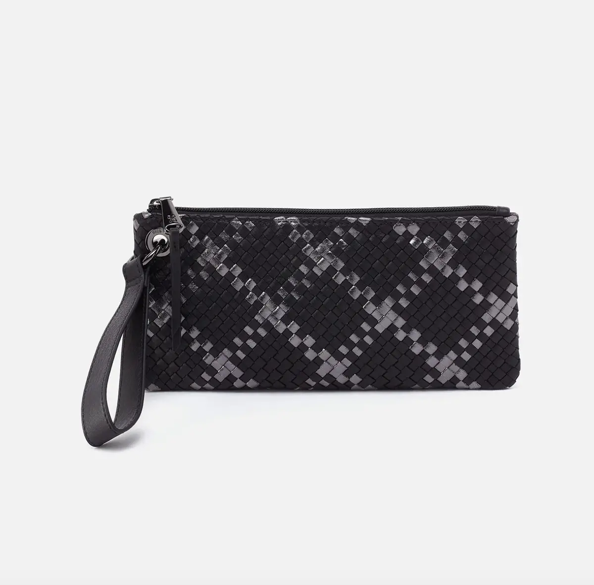 Vida Wristlet | Woven Leather 1
