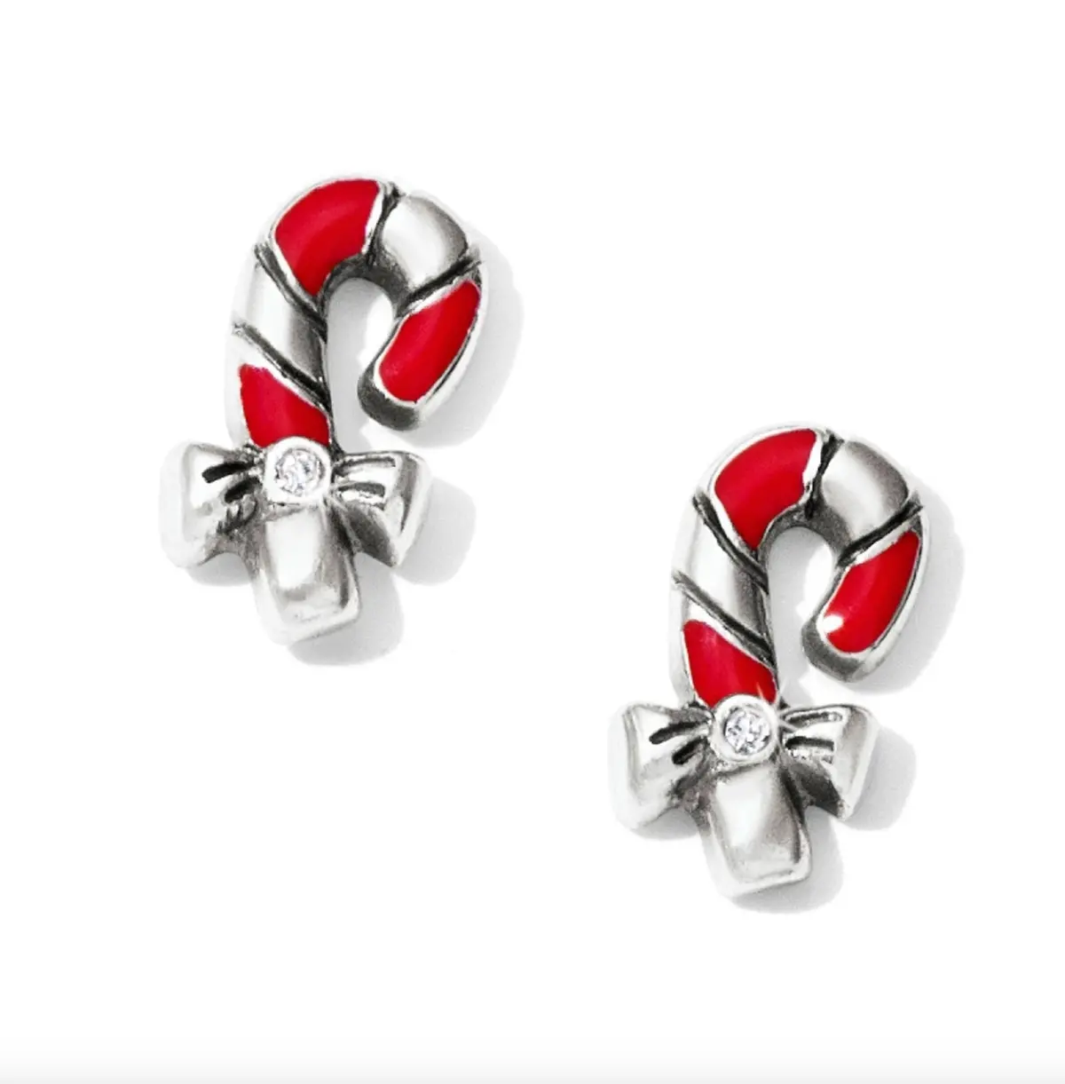 Christmas Candy Cane Mini Post Earrings 1