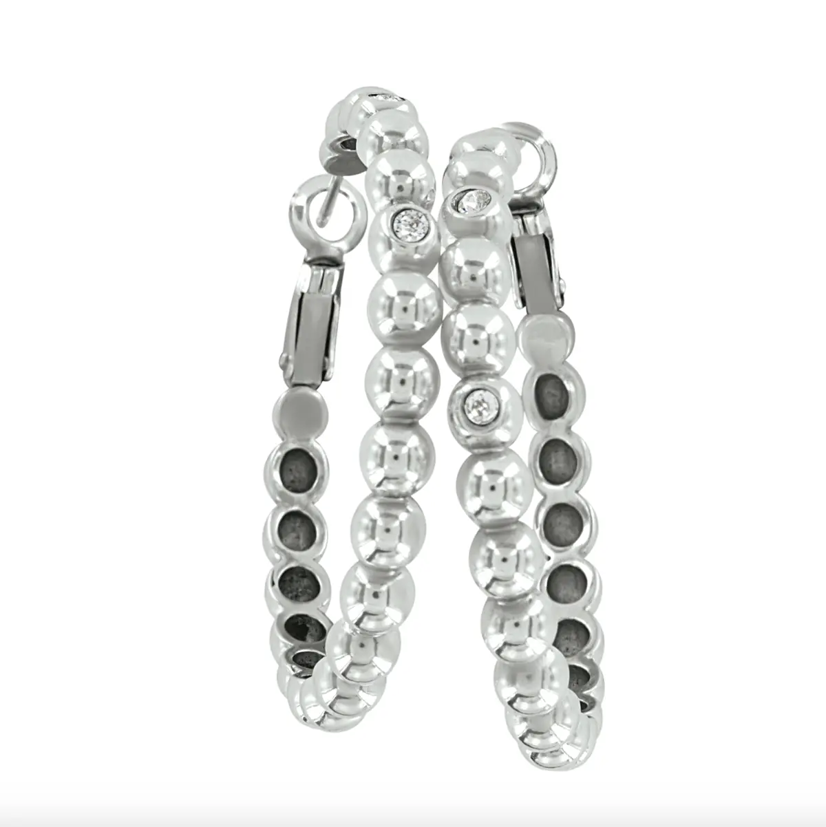 Twinkle Granulation Large Hoop Earrings 1