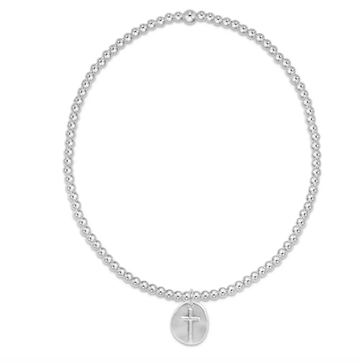 Classic Sterling 2Mm Bracelet - Inspire Small Sterling Disc 1