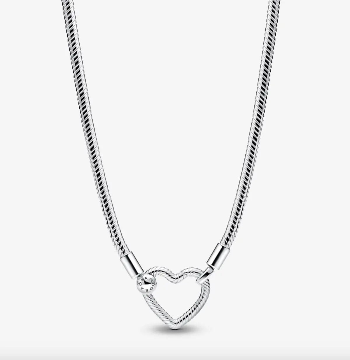 Heart Closure Snake Chain Necklace 1