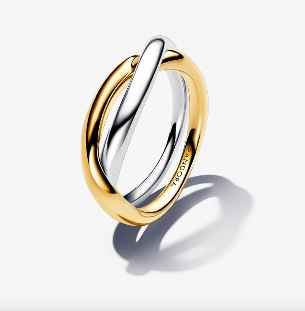 Two-Tone Entwined Bands Ring 1