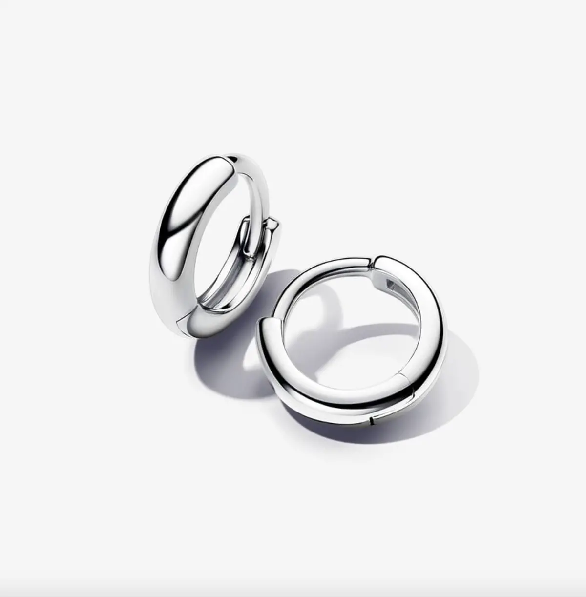 Round Huggie Hoop Earrings 1