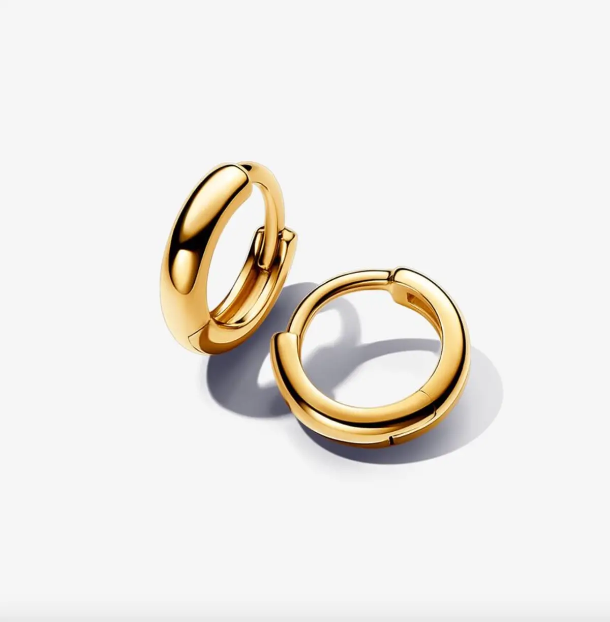 Round Huggie Hoop Earrings 1