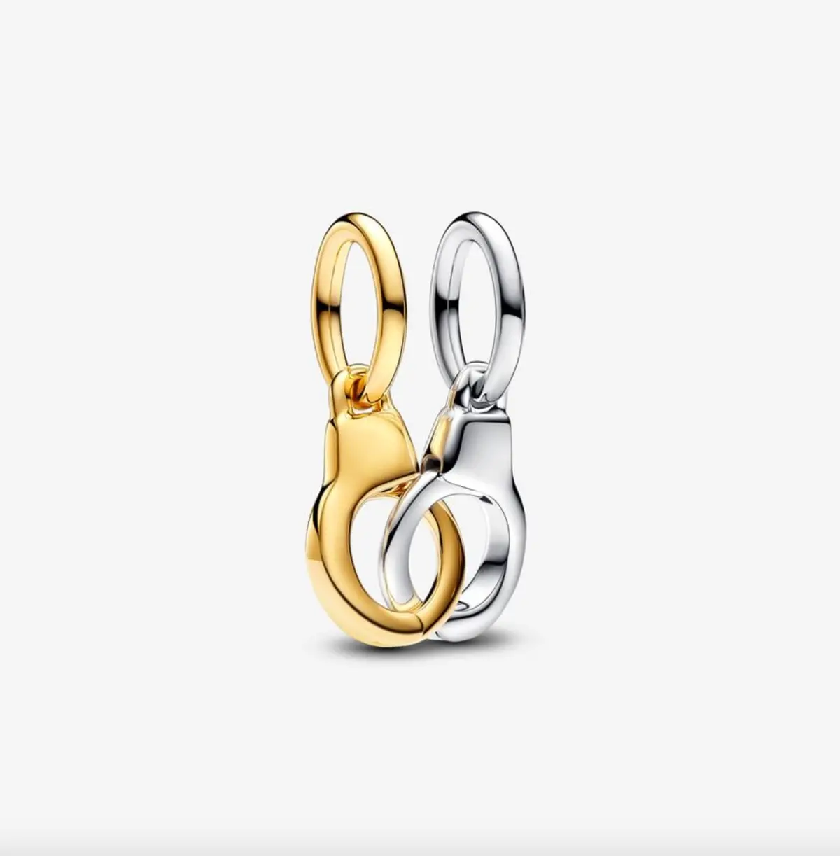 Openable & Splittable Handcuffs Dangle Charm 1