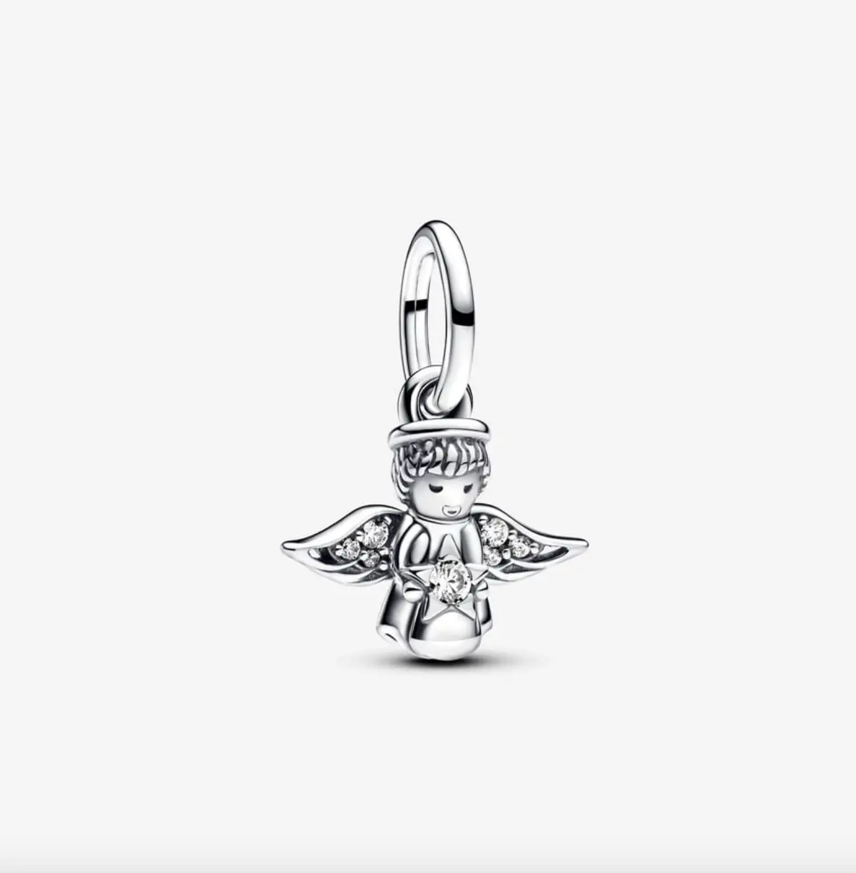 Sparkling Angel Dangle Charm 1