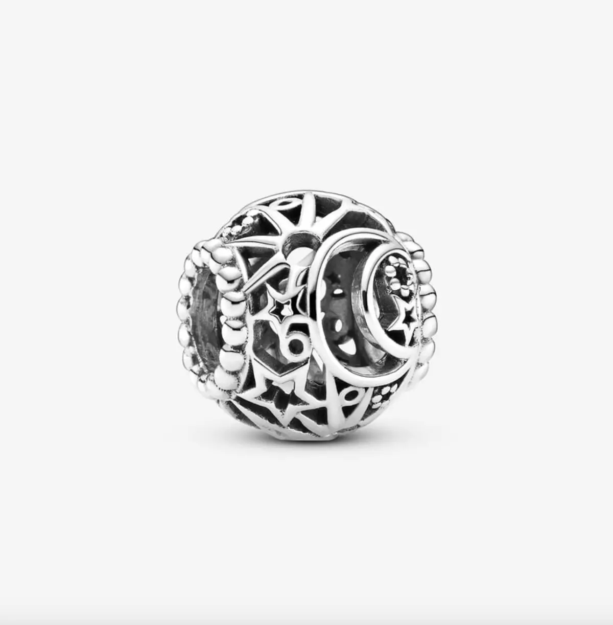 Openwork Sun, Stars & Moon Bead 1