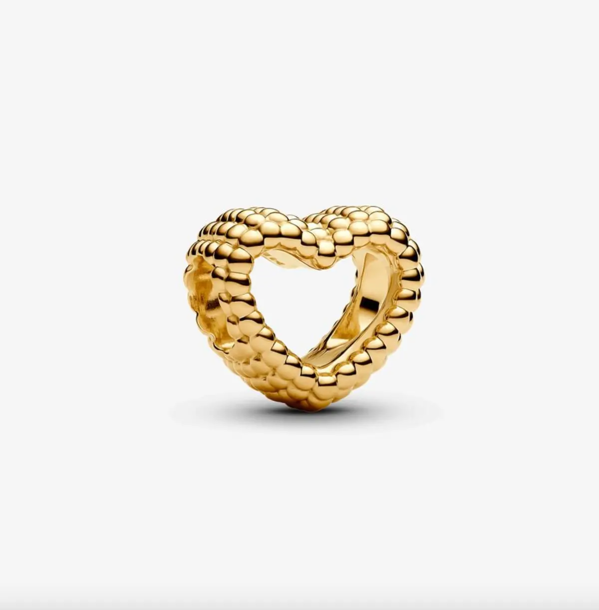 Beaded Open Heart Charm 1