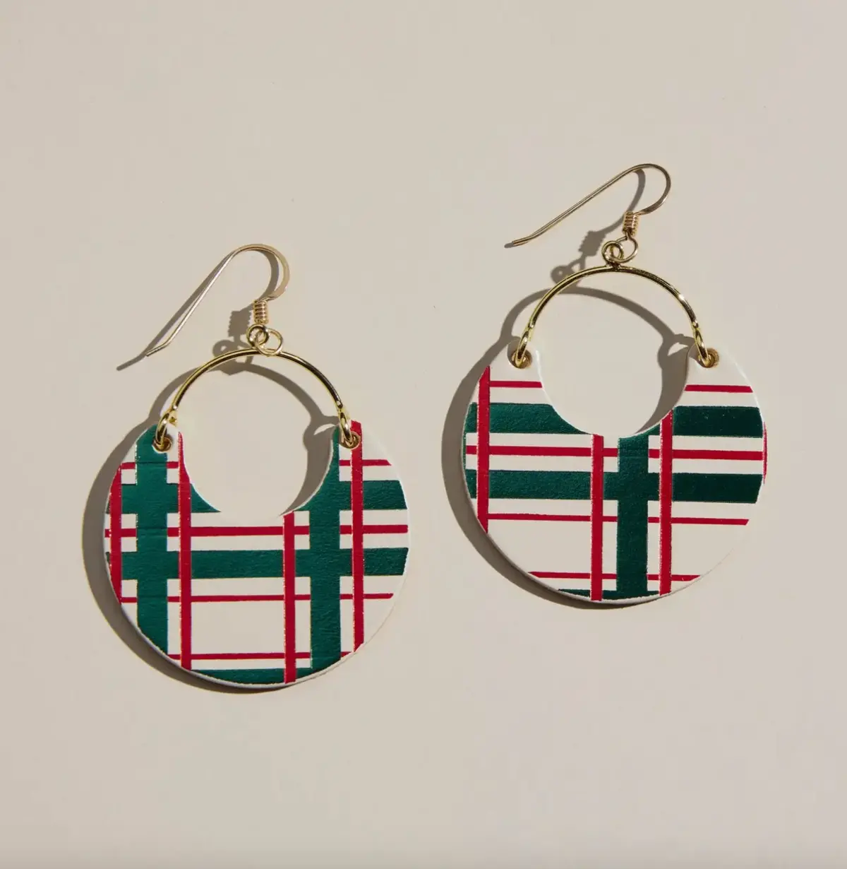 Ninas | Ecru Tartan 1