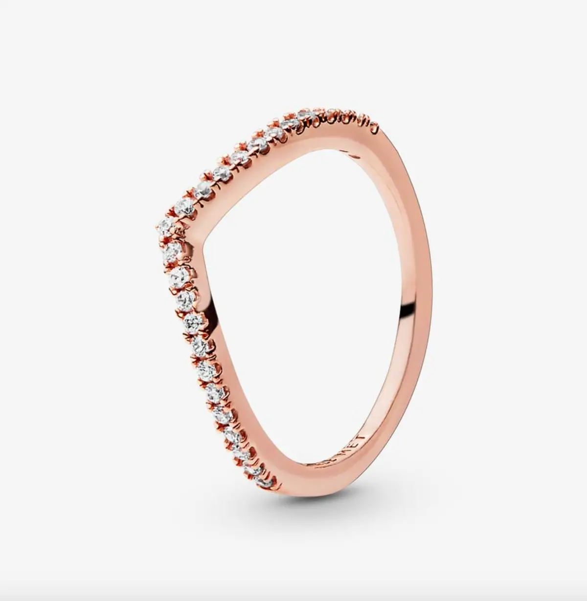 Sparkling Wishbone Ring 1