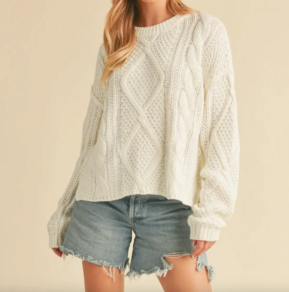 Adela Cable Knit Sweater 1