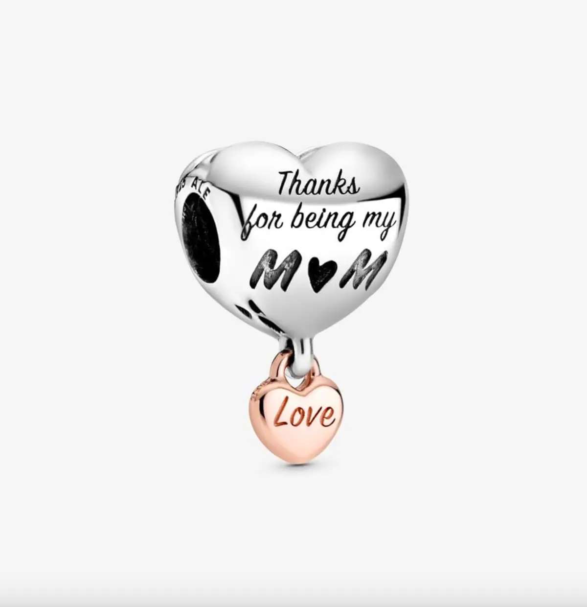 Love You Mom Heart Charm 1