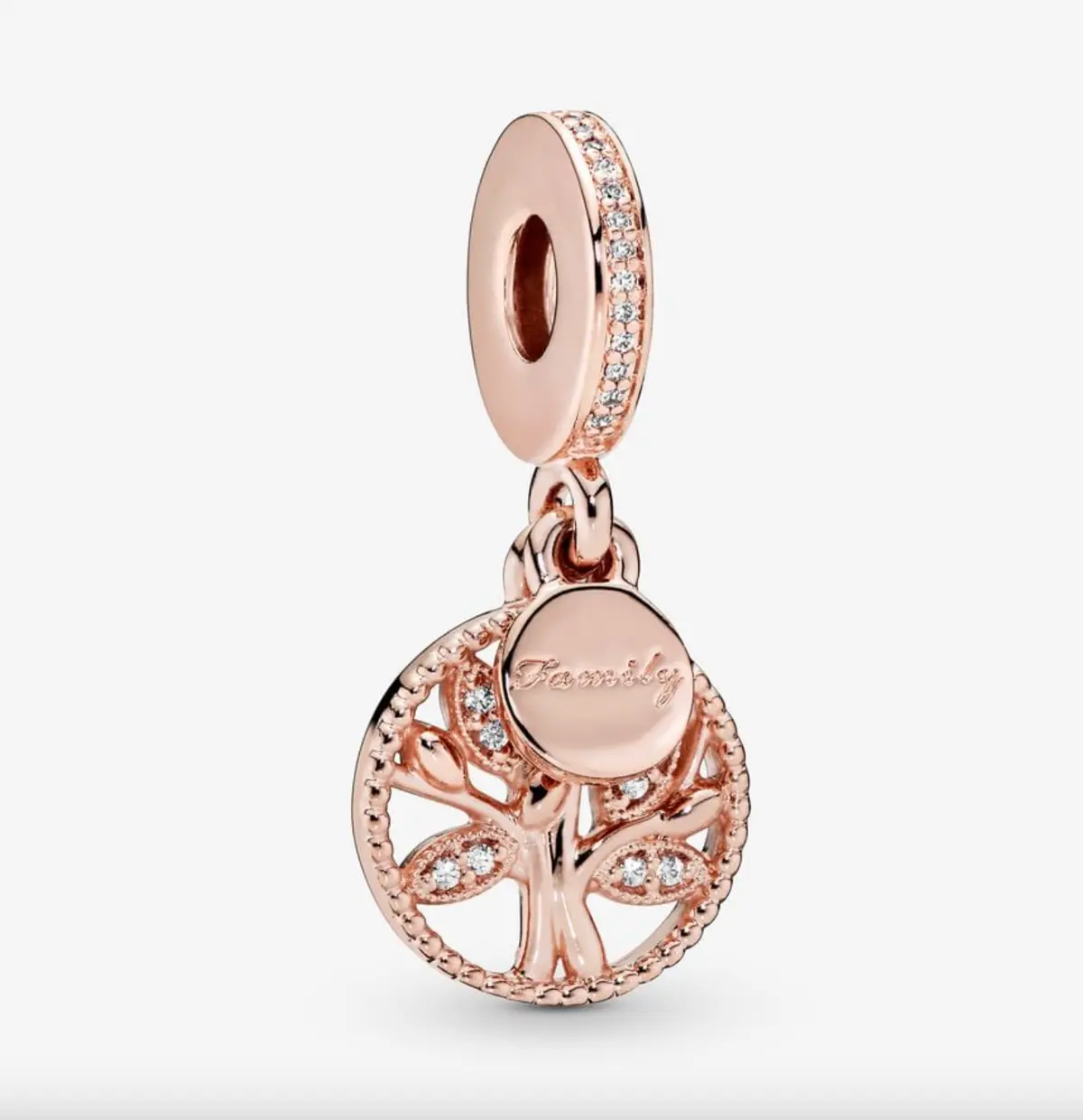 Sparkling Family Tree Dangle Charm 1