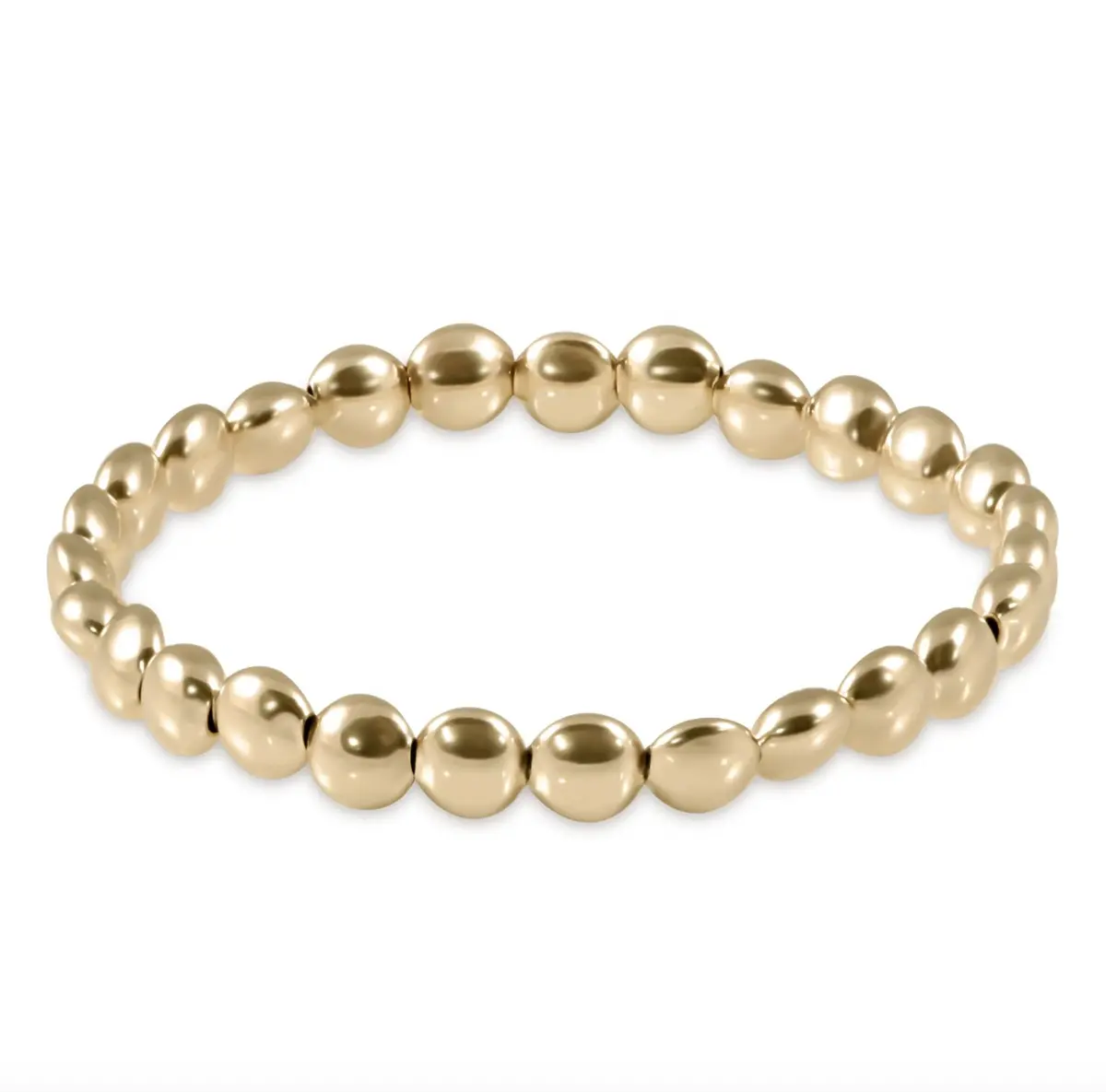 Honesty Gold 6Mm Bead Bracelet 1