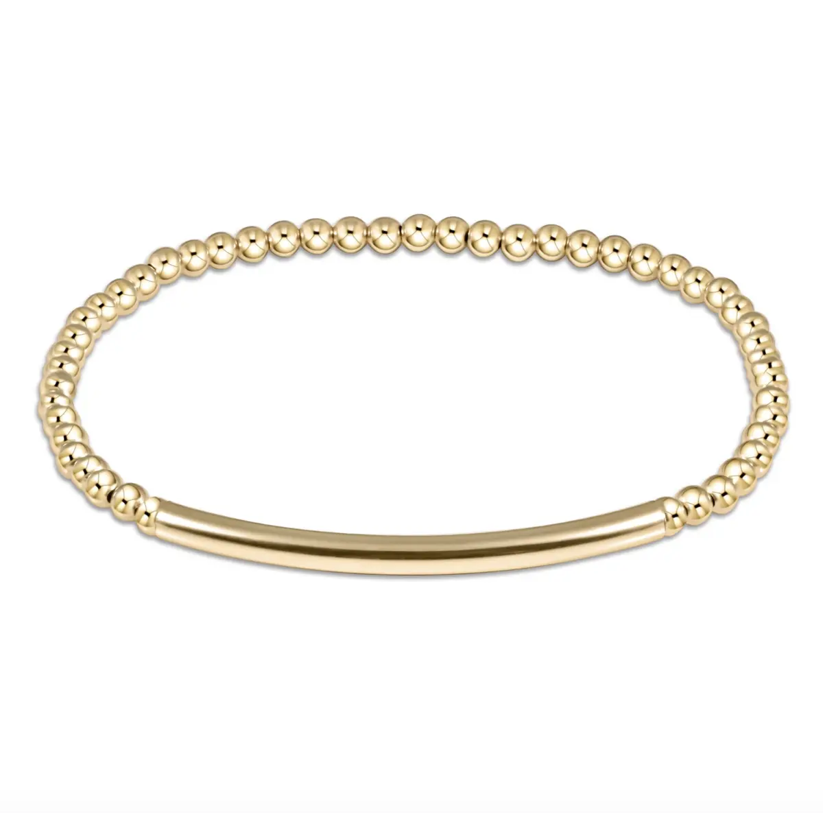 Extends Bliss Bar Smooth Gold 3Mm Bracelet 1