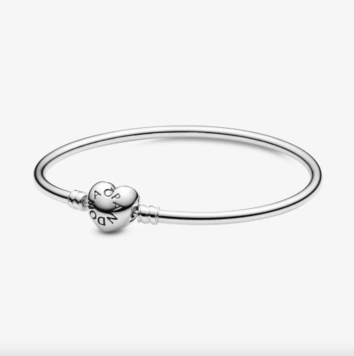Pandora Moments Heart Clasp Bangle 1