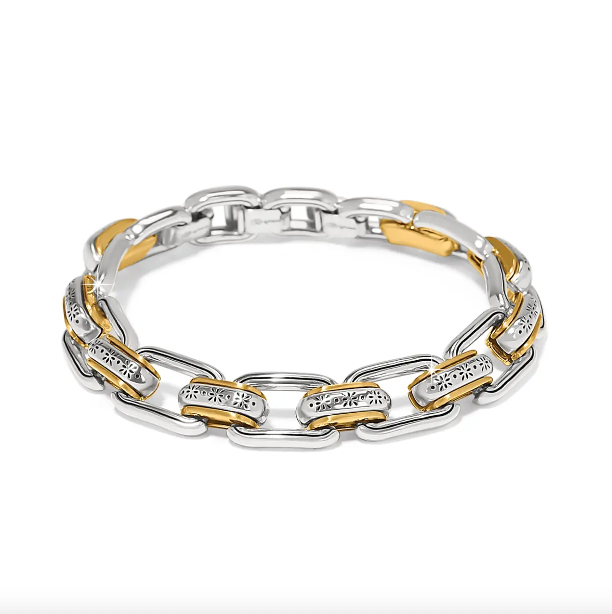 Mosaic Two Tone Links Bracelet 1