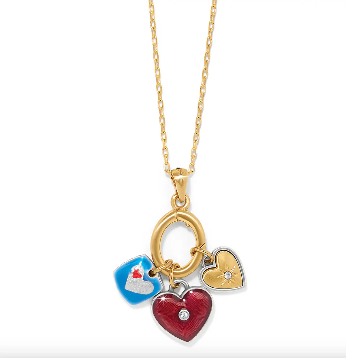 One Heart Charm Necklace 1