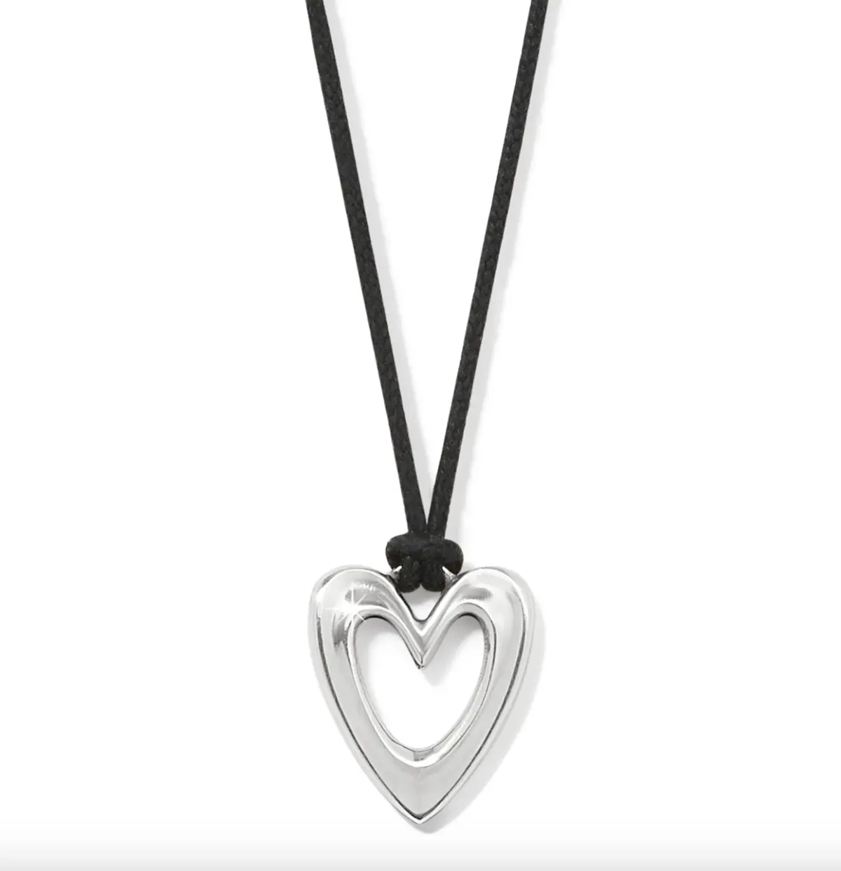 Cascade Open Heart Cord Necklace 1