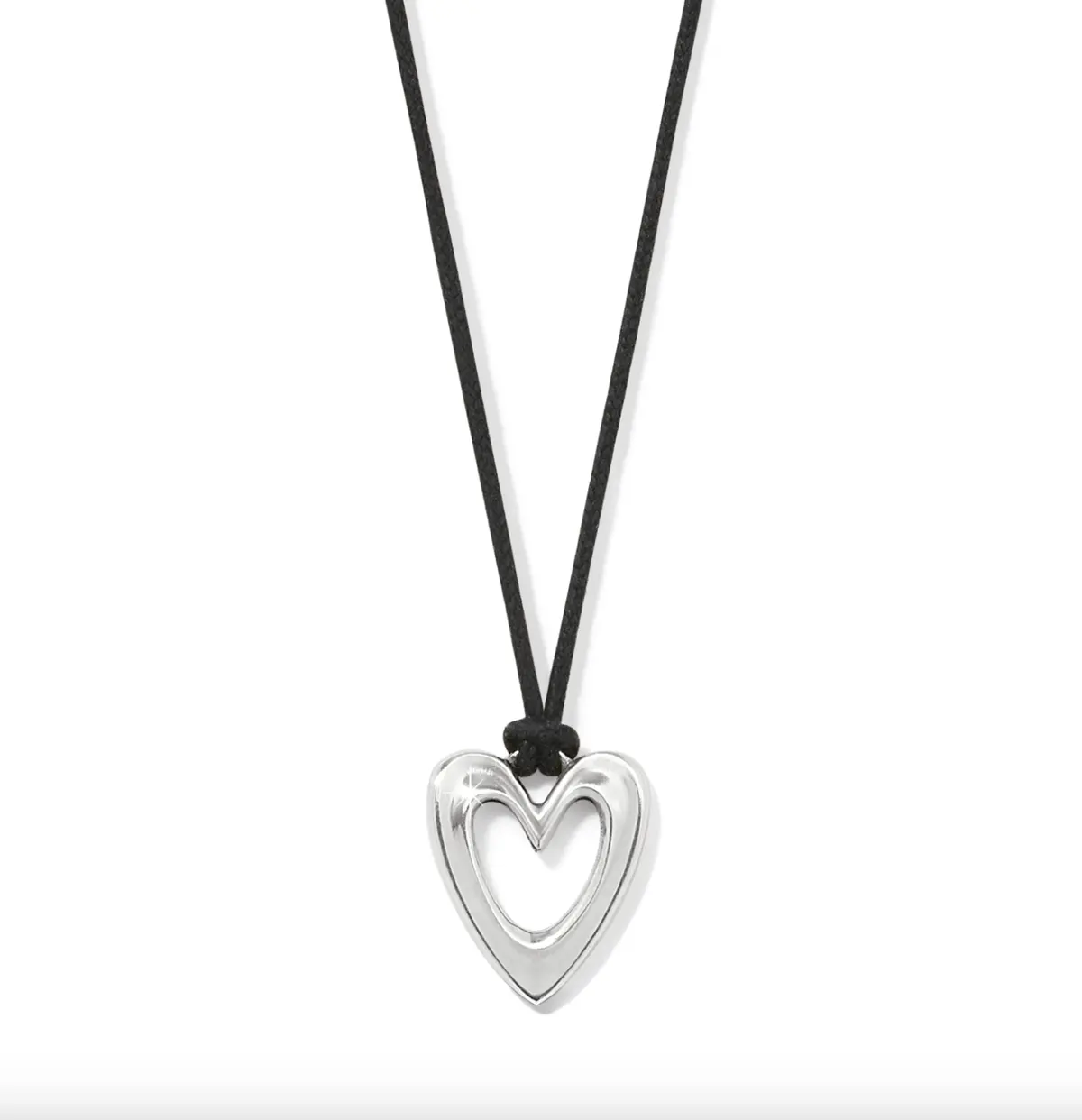 Cascade Open Heart Petite Cord Necklace 1
