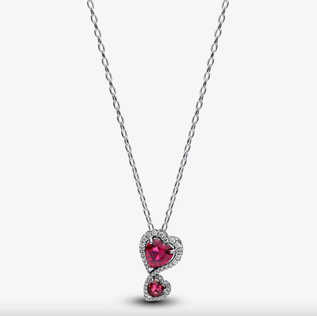 Red Halo Hearts Pendant Necklace 1