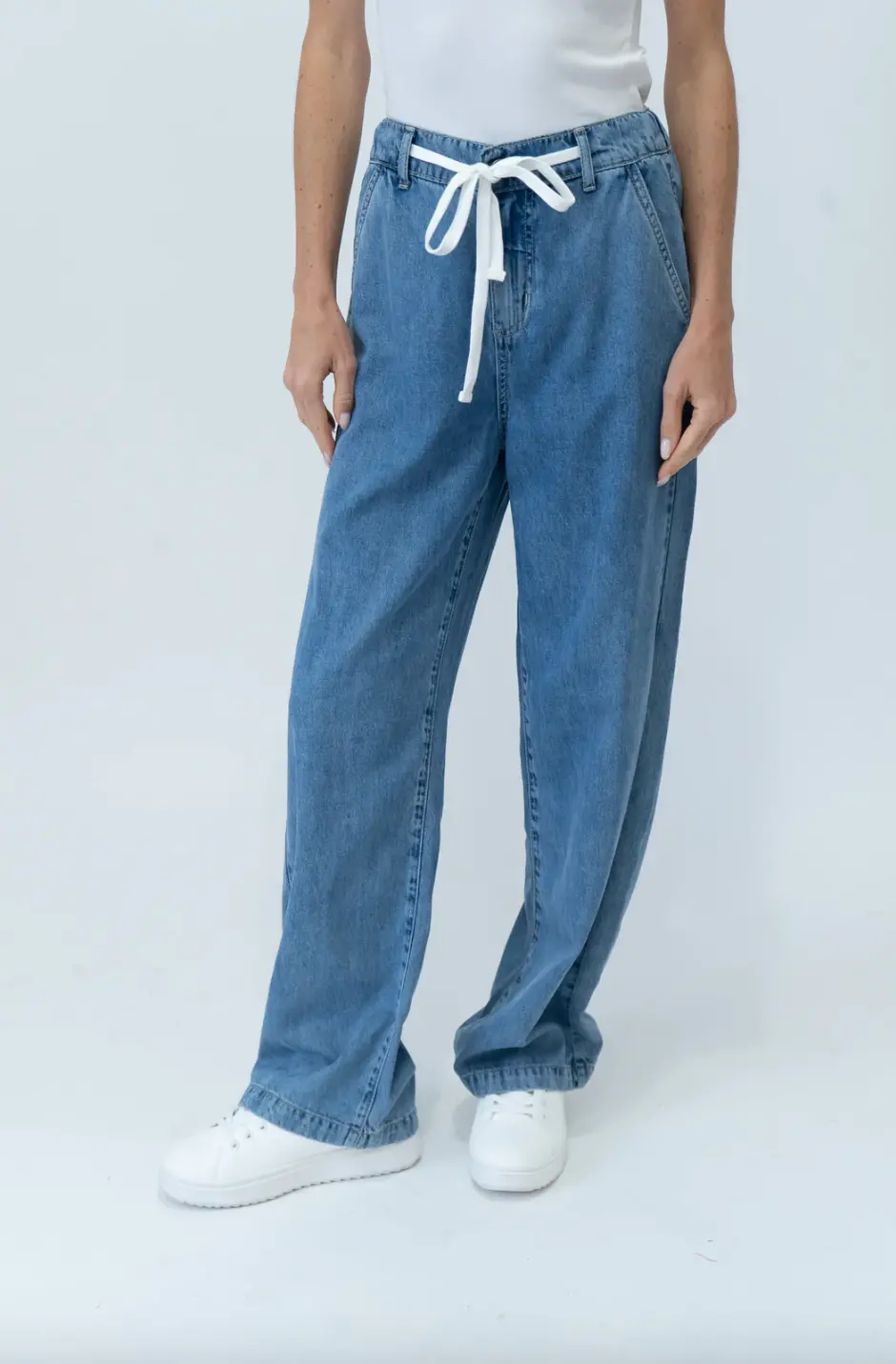 Drawstring Denim Jogger 1