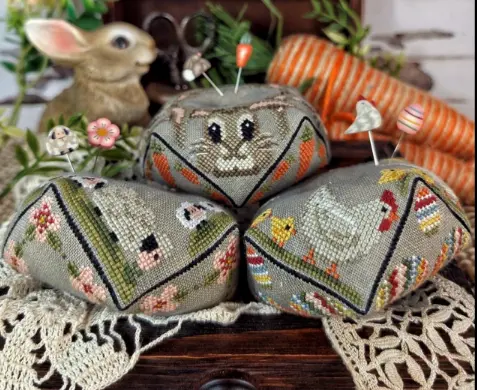 Easter Biscornu Trio 1