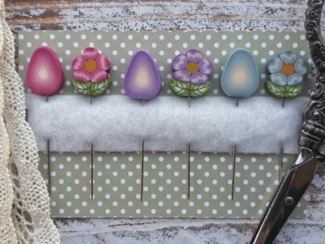 Eggs And Flowers Pin Set 1