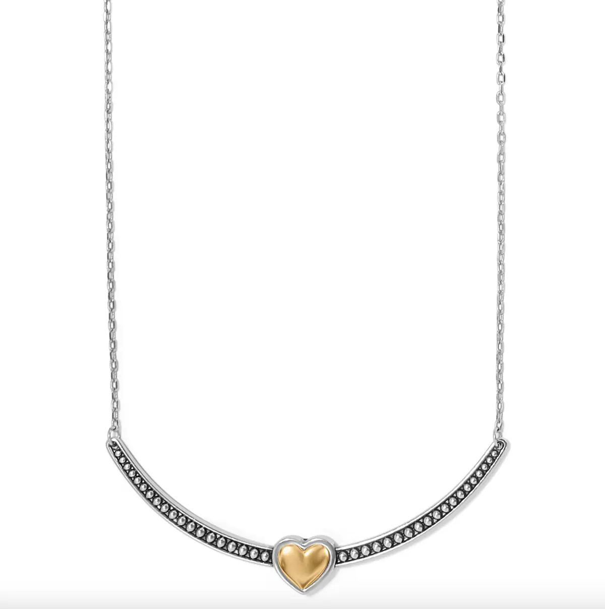 Pretty Tough Bold Heart Bar Necklace 1