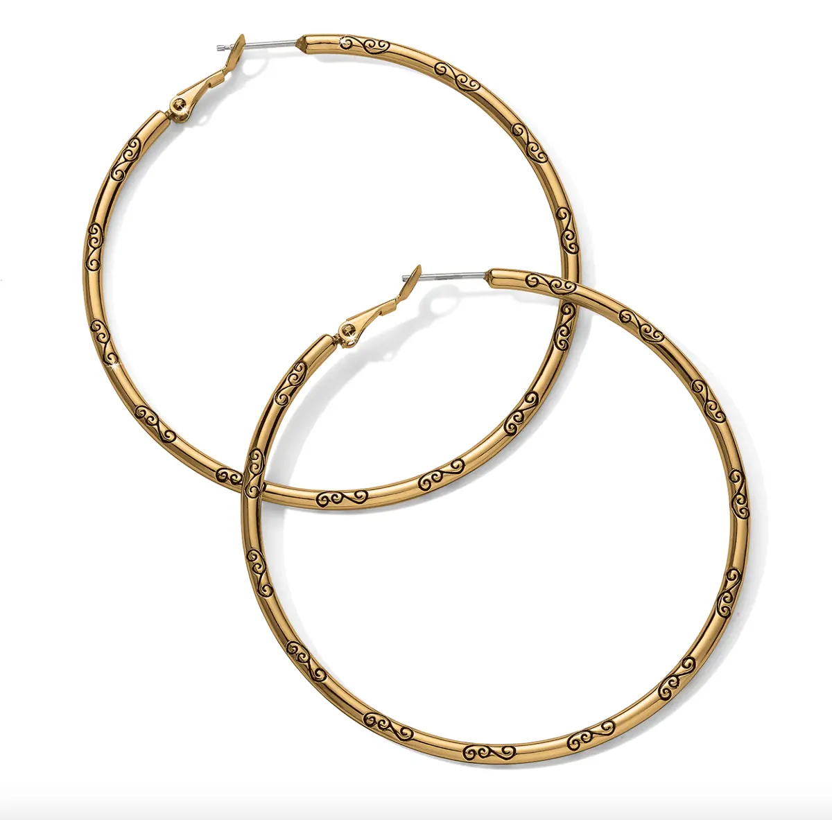 Grande Hoop Charm Earrings 1