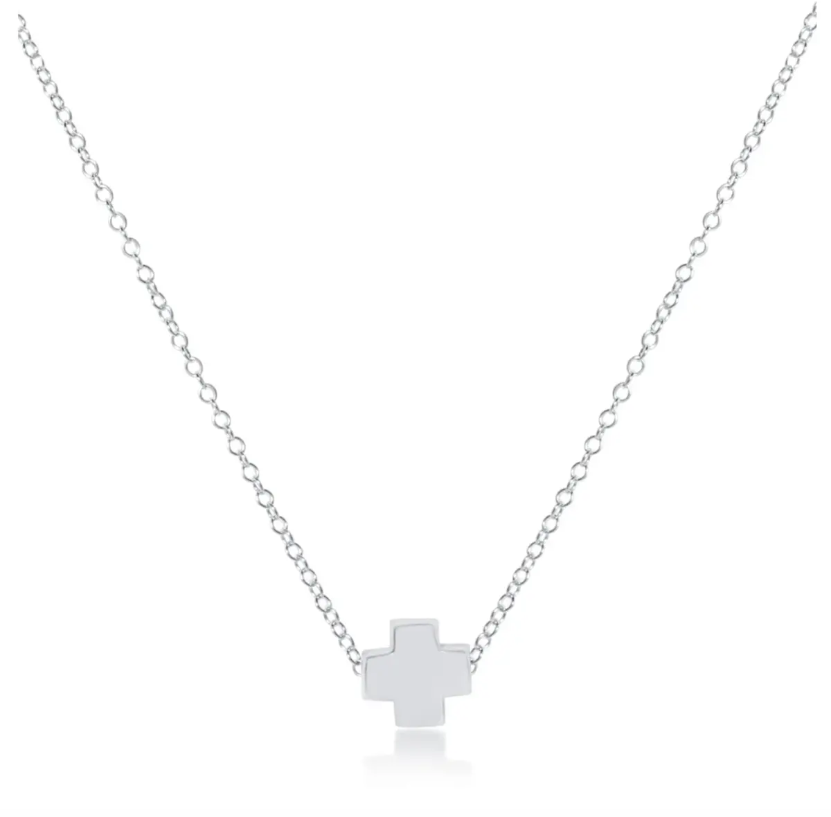 16" Necklace Sterling - Signature Cross Sterling 1