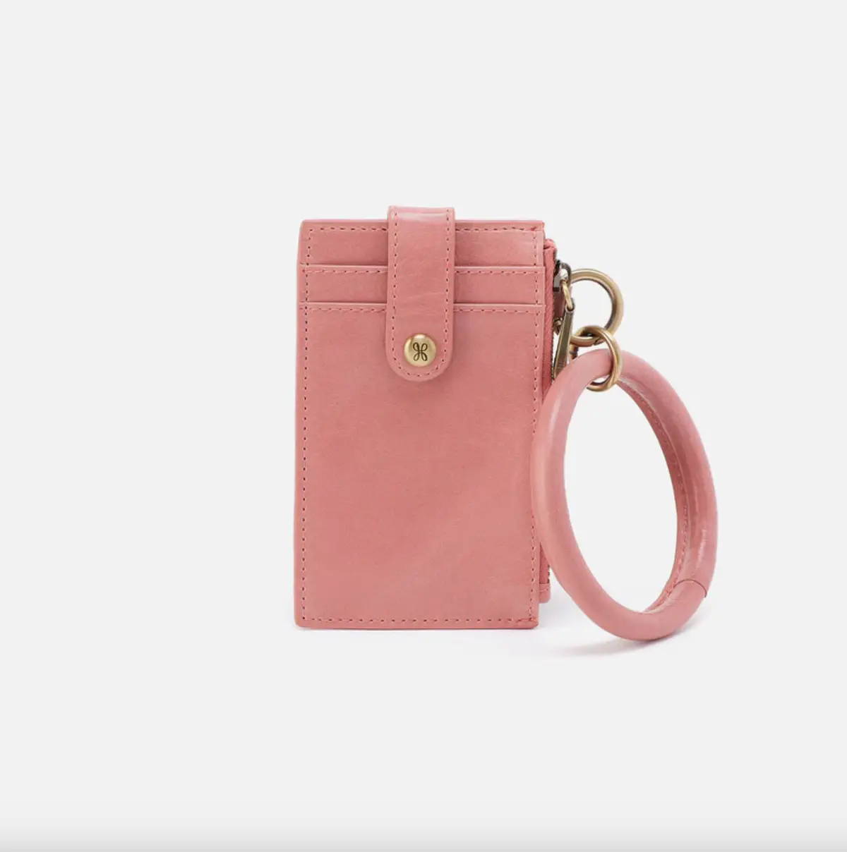 Ring Credit Card Wristlet | Polished Leather 1