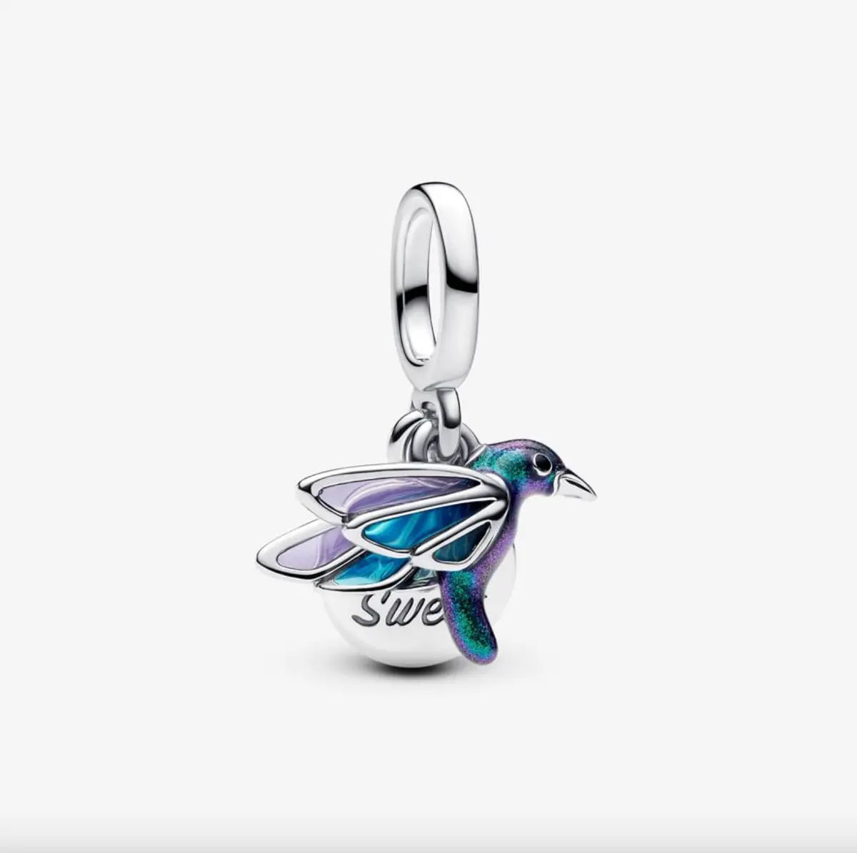Hummingbird Double Dangle Charm 1