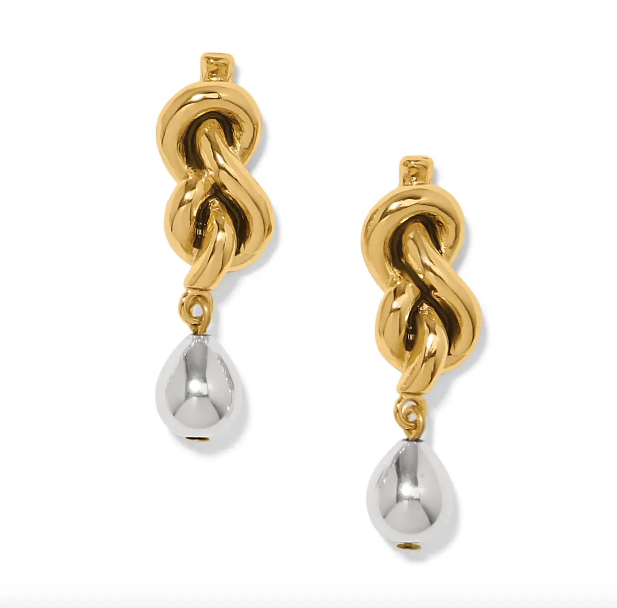 Interlok Single Knot Drop Earrings 1