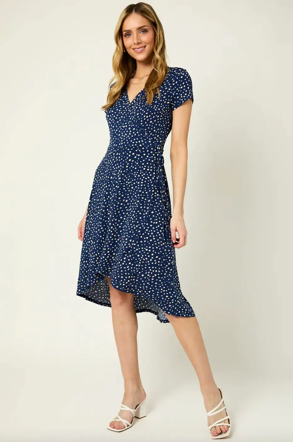 V-Neck Wrap Midi Dress 1