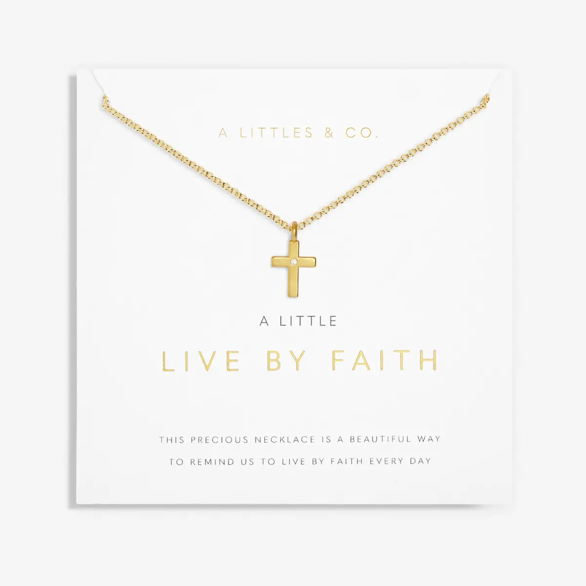 A Little "Live By Faith" Necklace 1